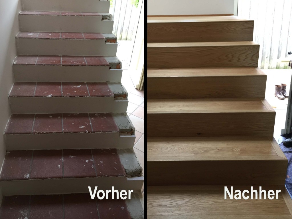 Treppenrenovierung Draufsicht