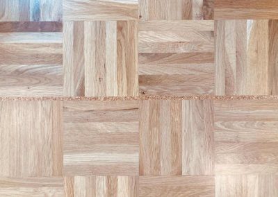 Mosaikparkett Würfelmuster Eiche rustikal/natur